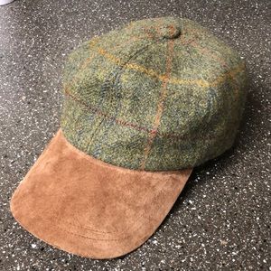 Olney wool cap with suede brim - L/XL